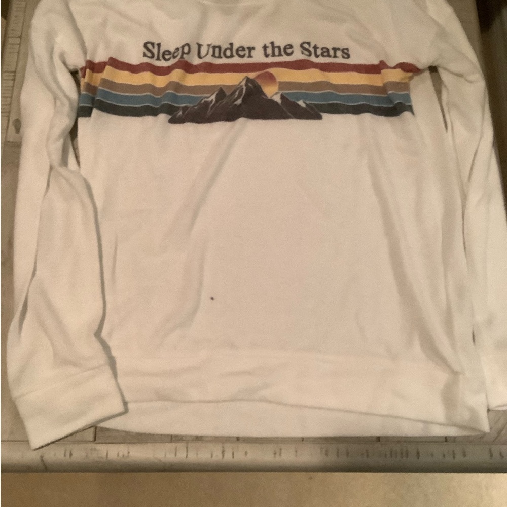 White 'Sleep Under the Stars' Graphic Sweatshirt